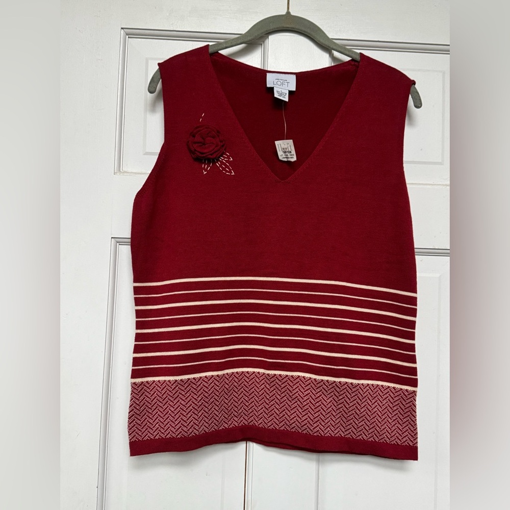 Ann Taylor LOFT V-Neck Sleeveless Sweater